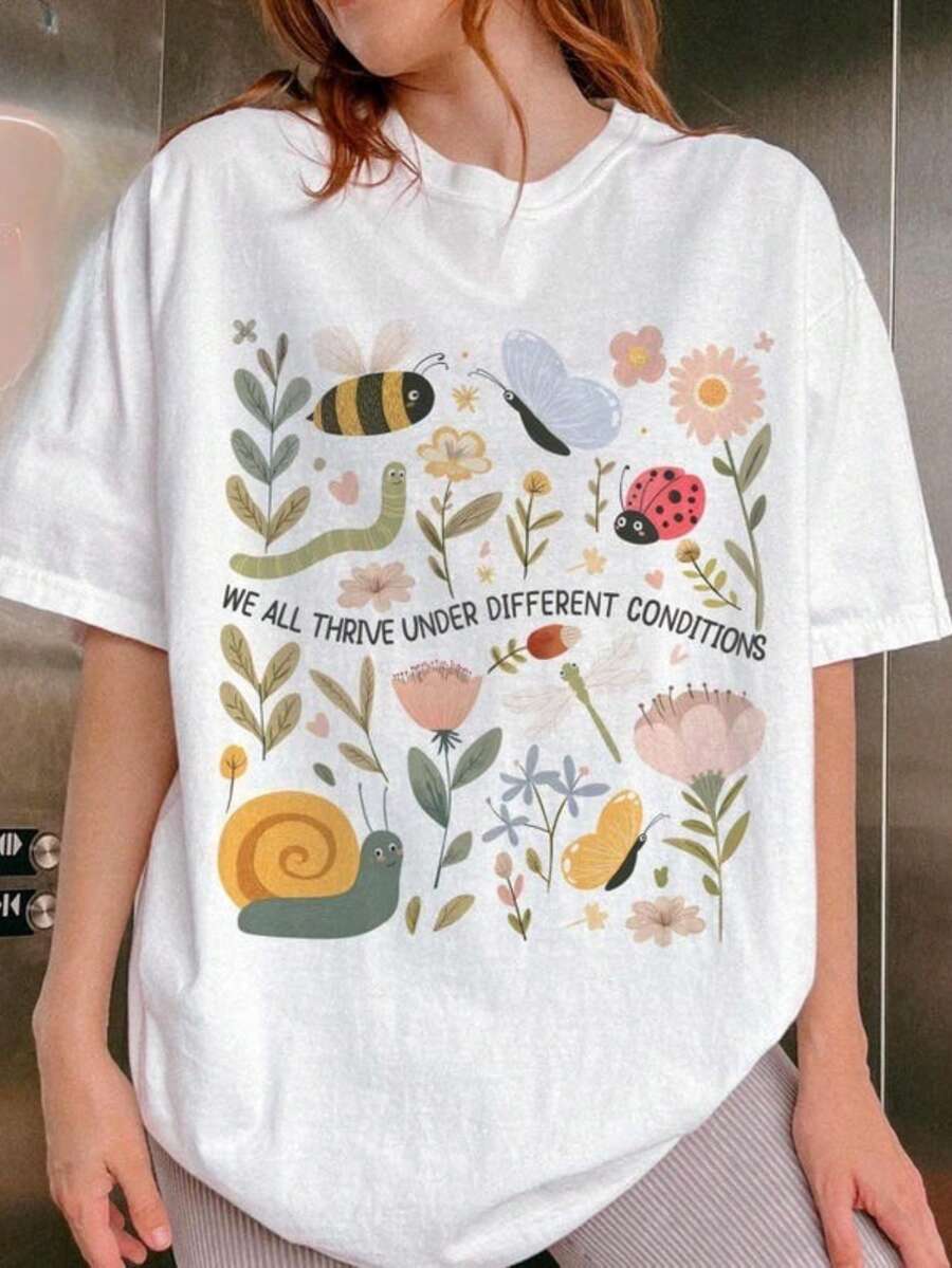Undershirt Crew Neck - Camiseta gráfica para professores de educação