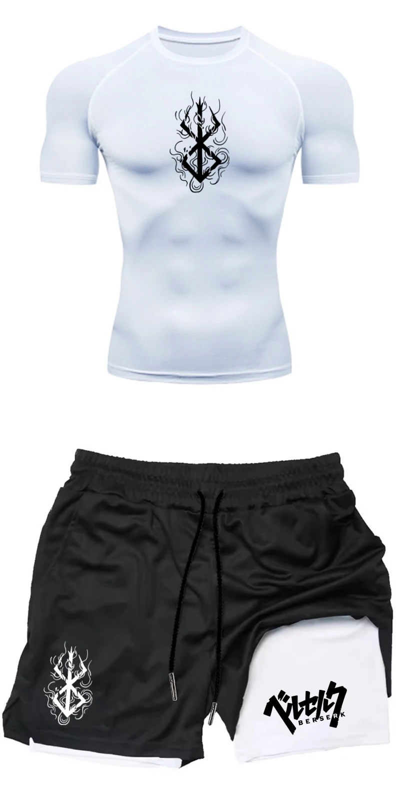 Compression Shorts Athletes - Conjunto de Treino de Verão para