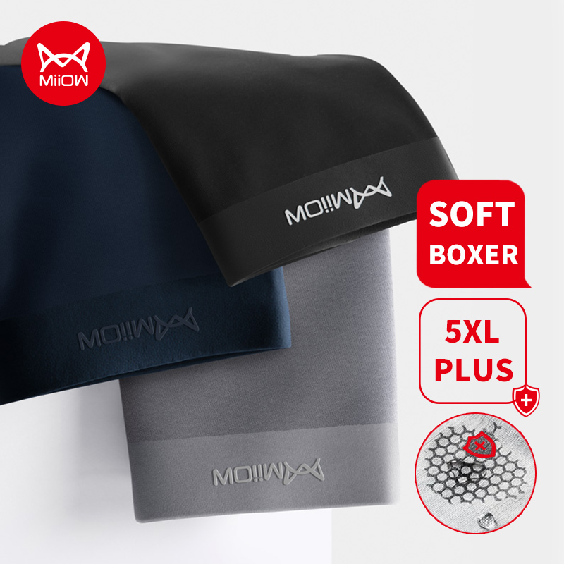 Boxer Brief Pack Cotton - Miiow 3 pçs algodão orgânico men