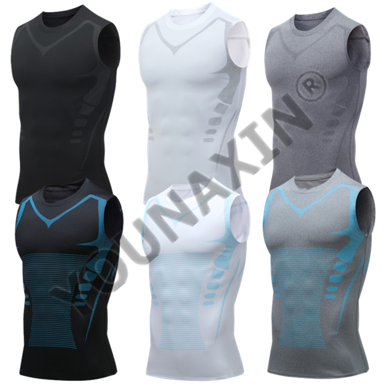 T Shirt Tight Fit - Conjunto de 3 Camisetas Sem Mangas