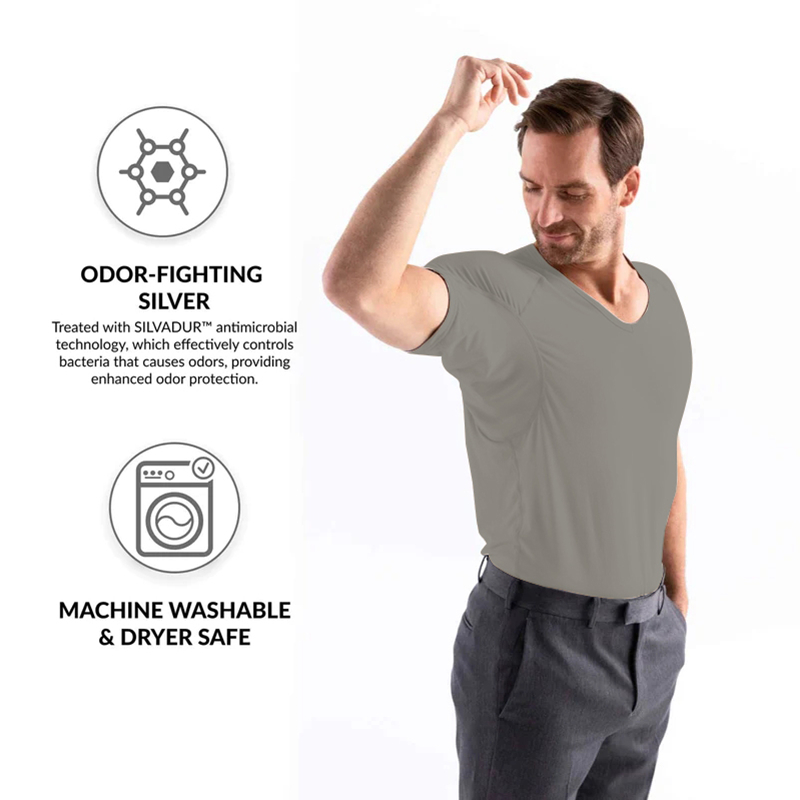 Camiseta masculina anti-transp - Undershirt Crew Neck avaliação e preço
